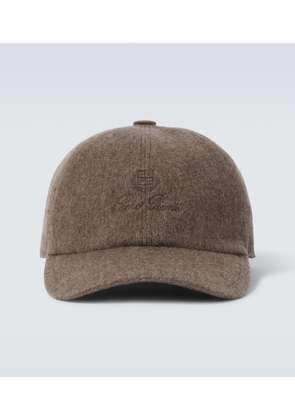 Loro Piana Logo cashmere baseball cap