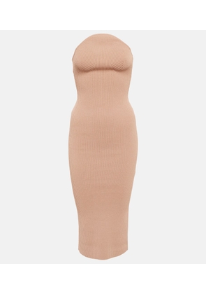 Khaite Rumer ribbed-knit midi dress