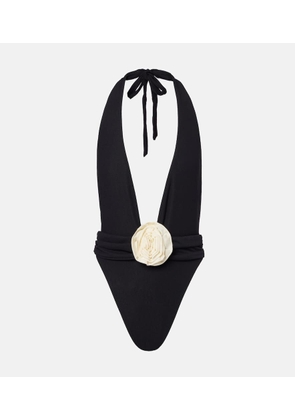 Same Rose V floral-applique swimsuit