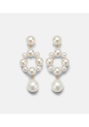 Sophie Bille Brahe 14kt gold earrings with freshwater pearls