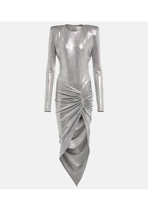 Alexandre Vauthier Metallic jersey midi dress