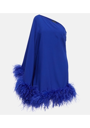 Taller Marmo Piccolo Ubud feather-trimmed minidress