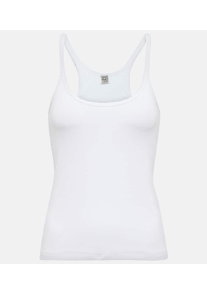Toteme Cotton-blend racerback tank top