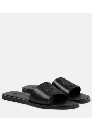 Christian Louboutin CL Mule embossed leather sandals