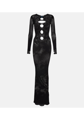 Off-White Cutout knit gown