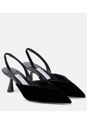 Jimmy Choo Maryanne SB 65 velvet slingback pumps