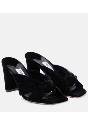 Jimmy Choo Avenue 85 velvet mules