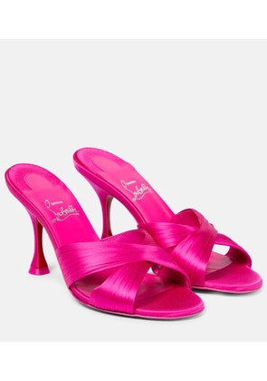 Christian Louboutin Nicol Is Back 85 satin mules