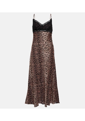 Rixo Attiya printed slip dress