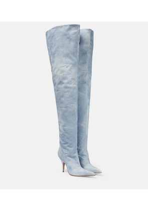 Gia Borghini Gia 33 denim over-the-knee boots