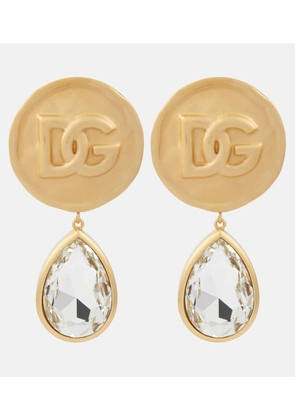 Dolce&Gabbana DG crystal-embellished drop earrings
