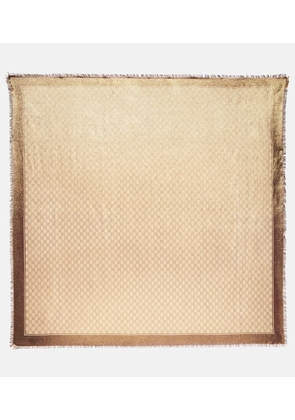 Gucci GG jacquard wool scarf