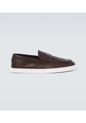 Christian Louboutin Varsiboat leather boat shoes