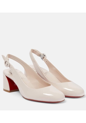 Christian Louboutin So Jane patent leather slingback pumps