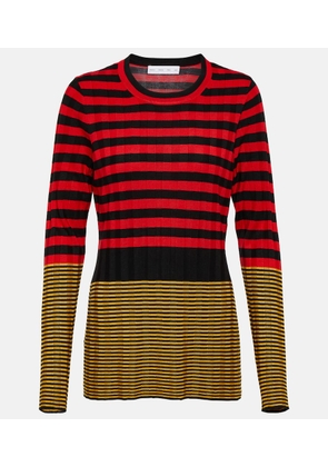 Proenza Schouler White Label Slinky stripe long sleeve sweater