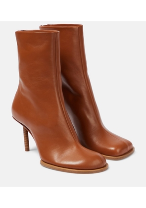 Jacquemus Les Bottines Rond Carre leather ankle boots