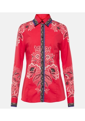 Etro Floral cotton-blend shirt