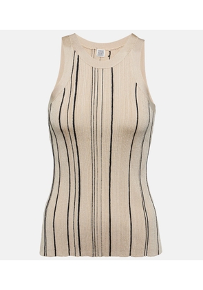 Toteme Striped jersey tank top