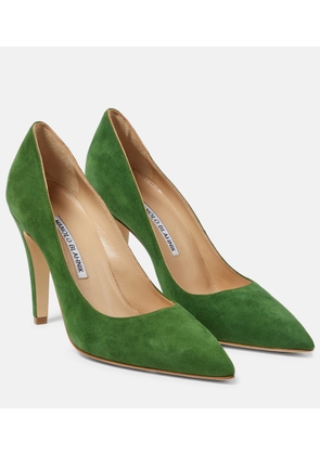 Manolo Blahnik Nelirapla suede pumps