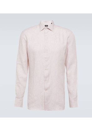 Zegna Striped linen shirt