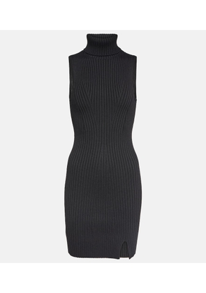Staud Callum ribbed-knit turtleneck minidress
