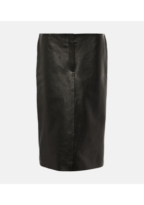 Magda Butrym Leather midi skirt
