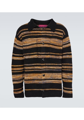 The Elder Statesman Phantom striped cashmere and cotton shirt