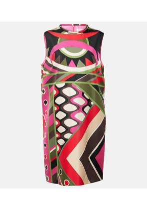 Pucci Vivara silk twill minidress
