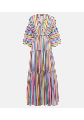Missoni Zig Zag cotton and silk beach dress