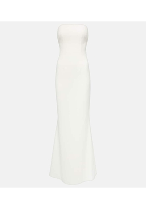 Safiyaa Bridal strapless crepe gown