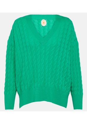 Jardin des Orangers Cable-knit wool and cashmere sweater