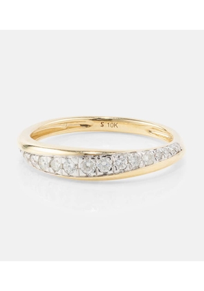 Stone and Strand 10kt yellow gold ring with diamonds
