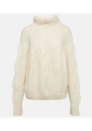 Jardin des Orangers Cable-knit cashmere turtleneck sweater