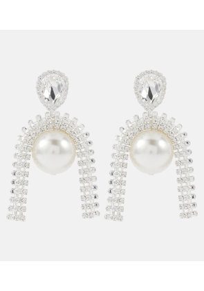 Magda Butrym Pearl and crystal-embellished earrings