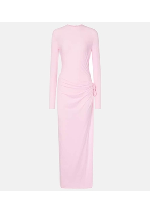 Magda Butrym Floral-applique jersey gown