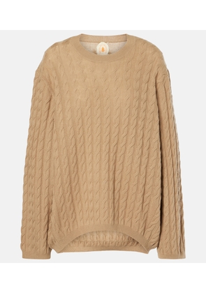 Jardin des Orangers Cable-knit wool and cashmere sweater