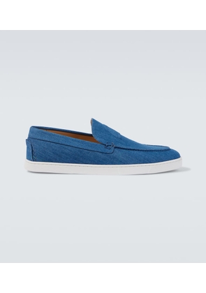 Christian Louboutin Varsiboat denim slip-on shoes