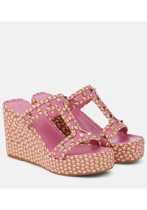 Valentino Garavani Rockstud wedge sandals
