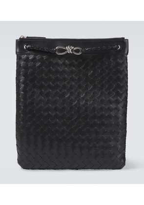 Bottega Veneta Flat Andiamo Intrecciato leather messenger bag