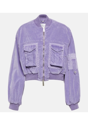 Blumarine Velvet bomber jacket
