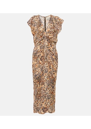 Isabel Marant Lyndsay printed gathered midi dress