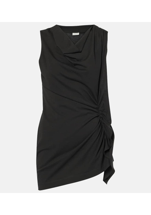 Dries Van Noten Draped cotton jersey top