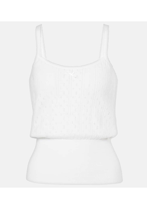 JW Anderson Pointelle cotton and cashmere camisole
