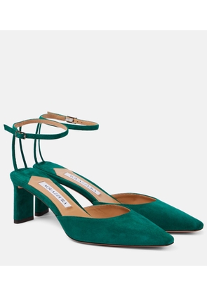Aquazzura Blade 65 suede pumps