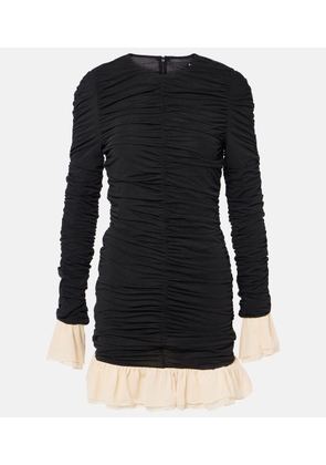 Rotate Ruffled ruched minidress