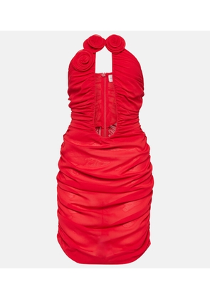 Magda Butrym Silk-blend floral applique mini dress