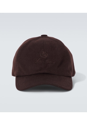 Loro Piana Logo cashmere baseball cap