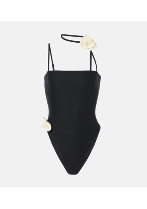 Same Floral-applique swimsuit