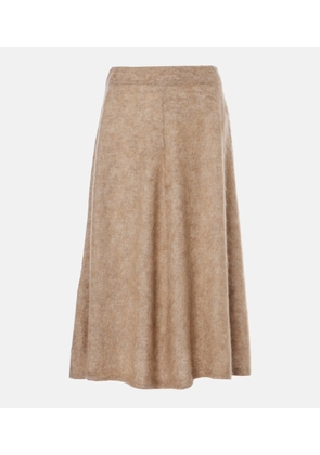 Brunello Cucinelli Wool and cashmere-blend midi skirt
