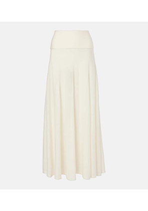 Alaia Low-rise virgin wool maxi skirt